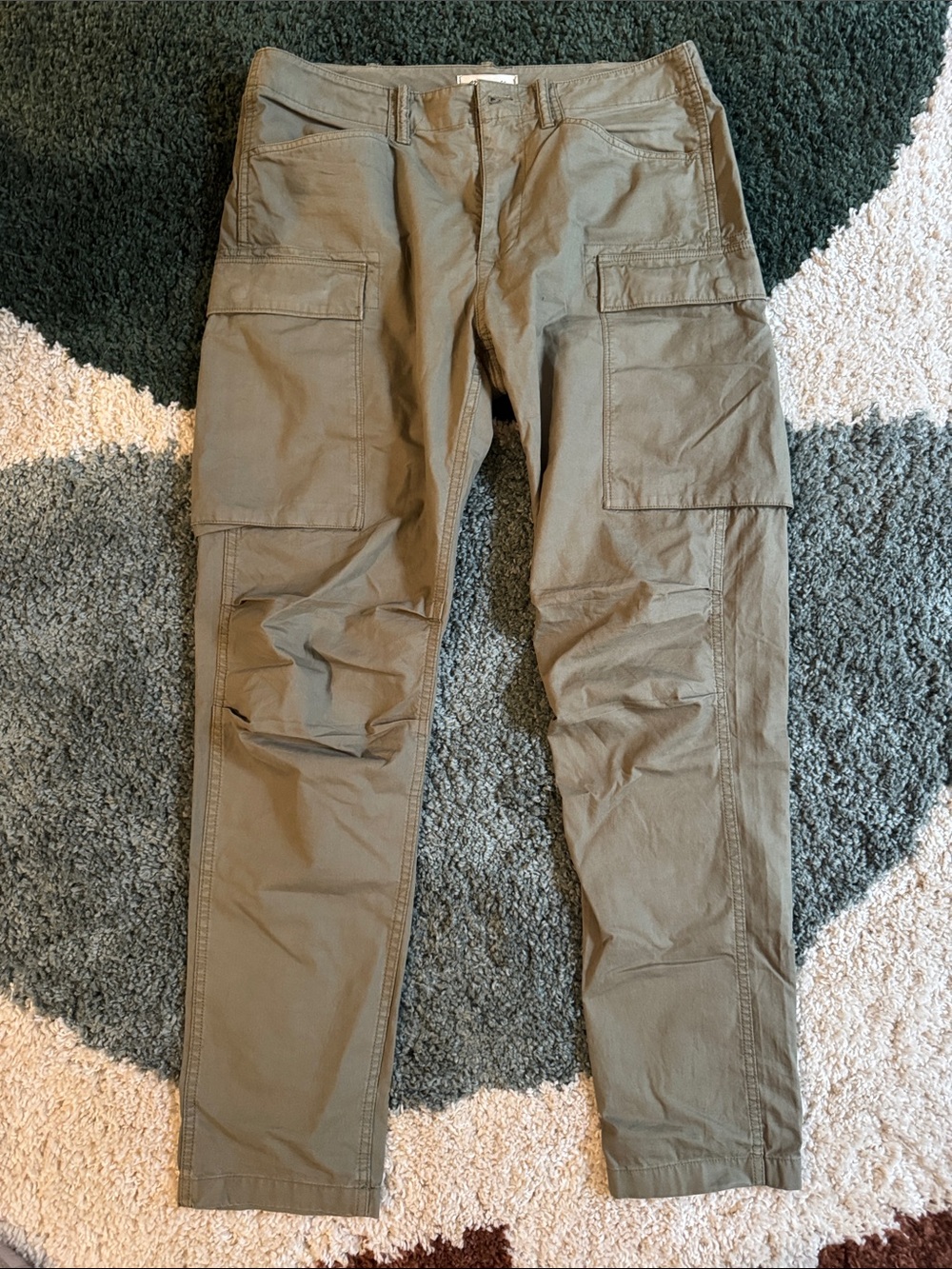 Madewell Men's Cargo Pants in Olive Green